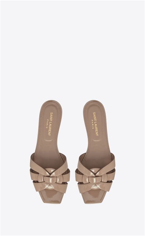 ysl sandals beige|ysl flat sandals women.